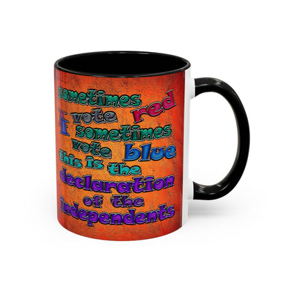 declaration of the independents - Accent Mug (burnt orange)
