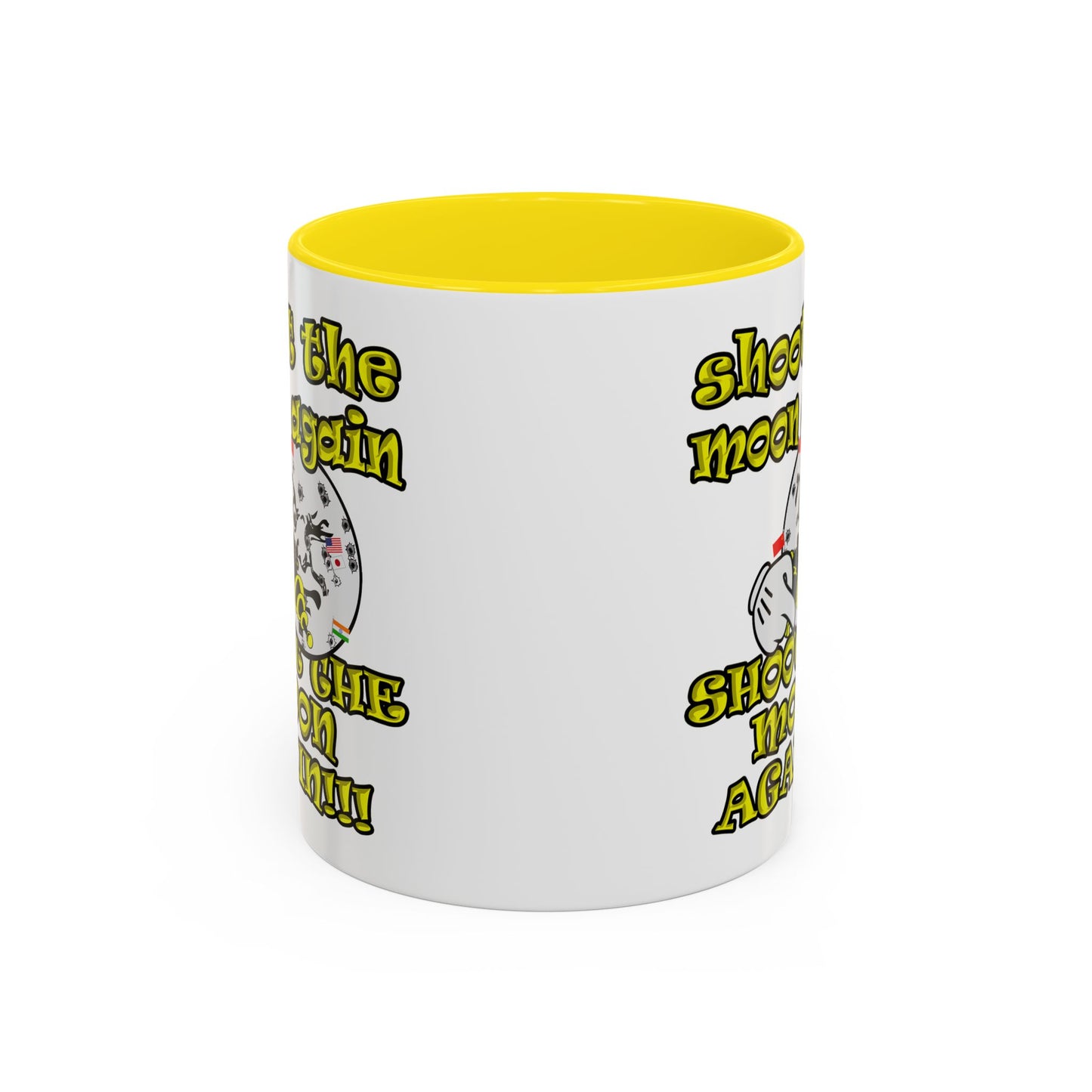 shoot the moon again - Accent Mug (white)