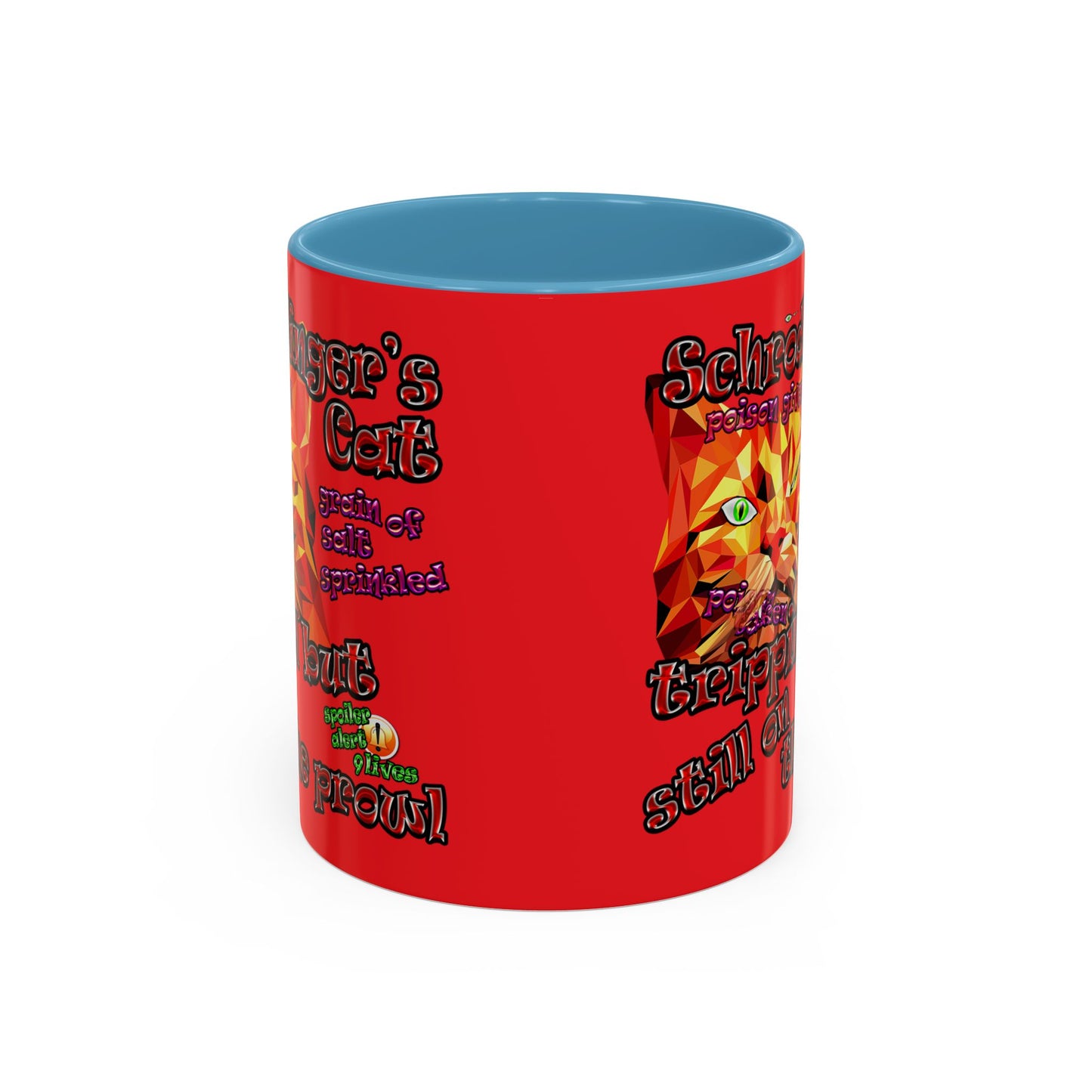 schrodinger's cat - Accent Mug (red)
