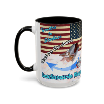 shoot for the stars - Accent Mug (white marble)