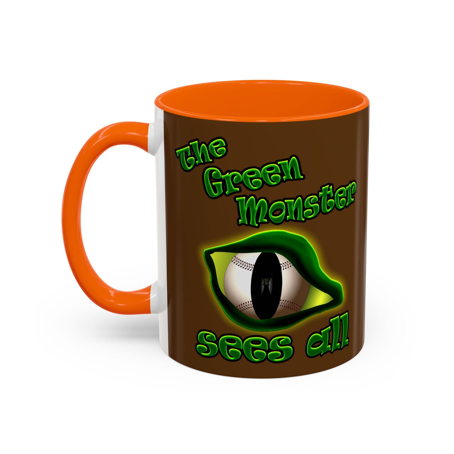 green monster - Accent Mug (brown)