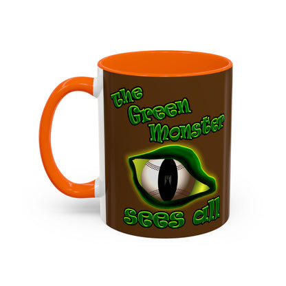 green monster - Accent Mug (brown)