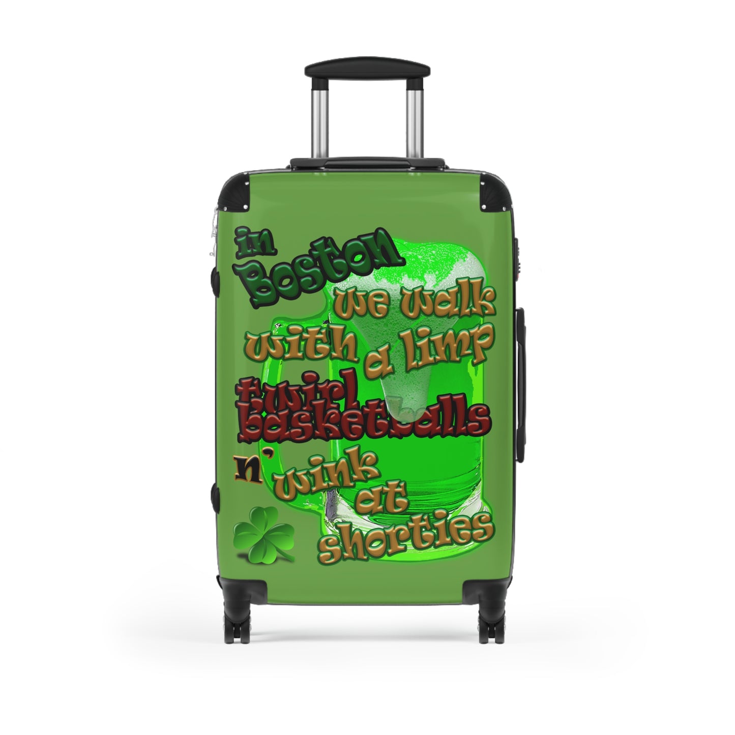 celtics logo - Suitcase (green)