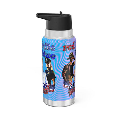 rw&b lives matter - Gator Tumbler, 32oz  (light blue-purple wave)