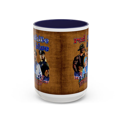 rw&b lives matter - Accent Mug (brown papyrus)