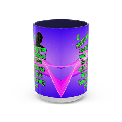 noticed you noticing - Accent Mug (purple-pink wave)