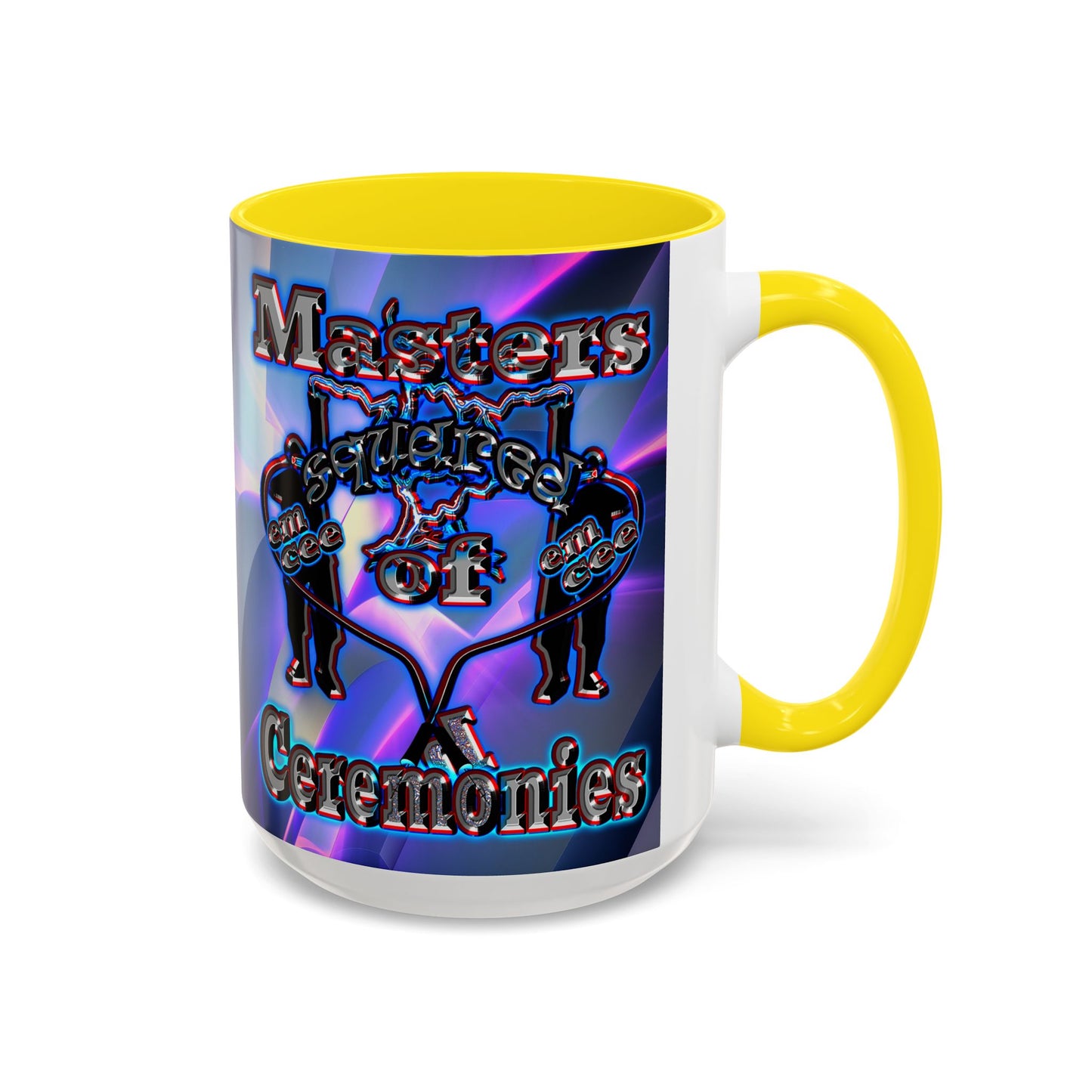 em cee squared - Accent Mug (grey-pink wave)
