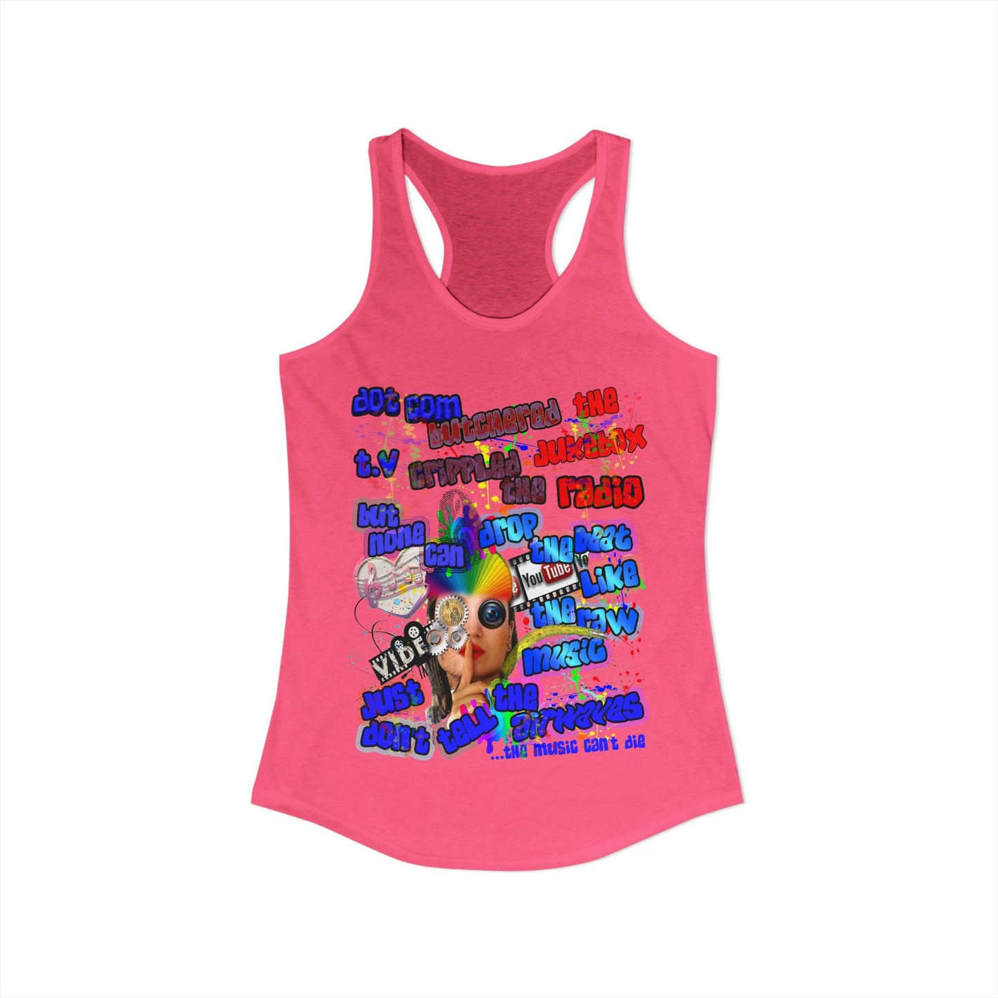 drop the beat - Women's Ideal Racerback Tank