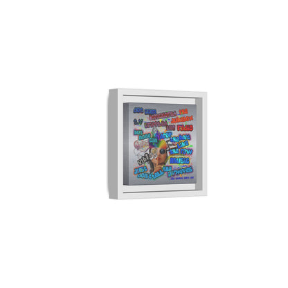 drop the beat - framed canvas art (brushed nickel)