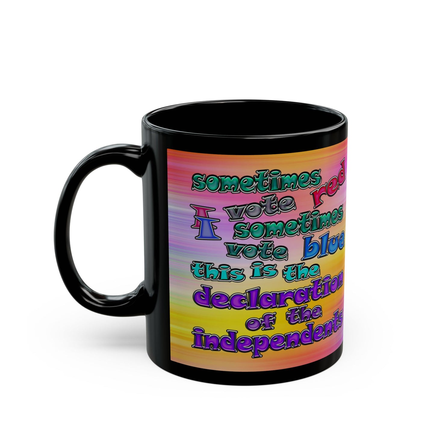 declaration of the independents - Black Mug (color blur)