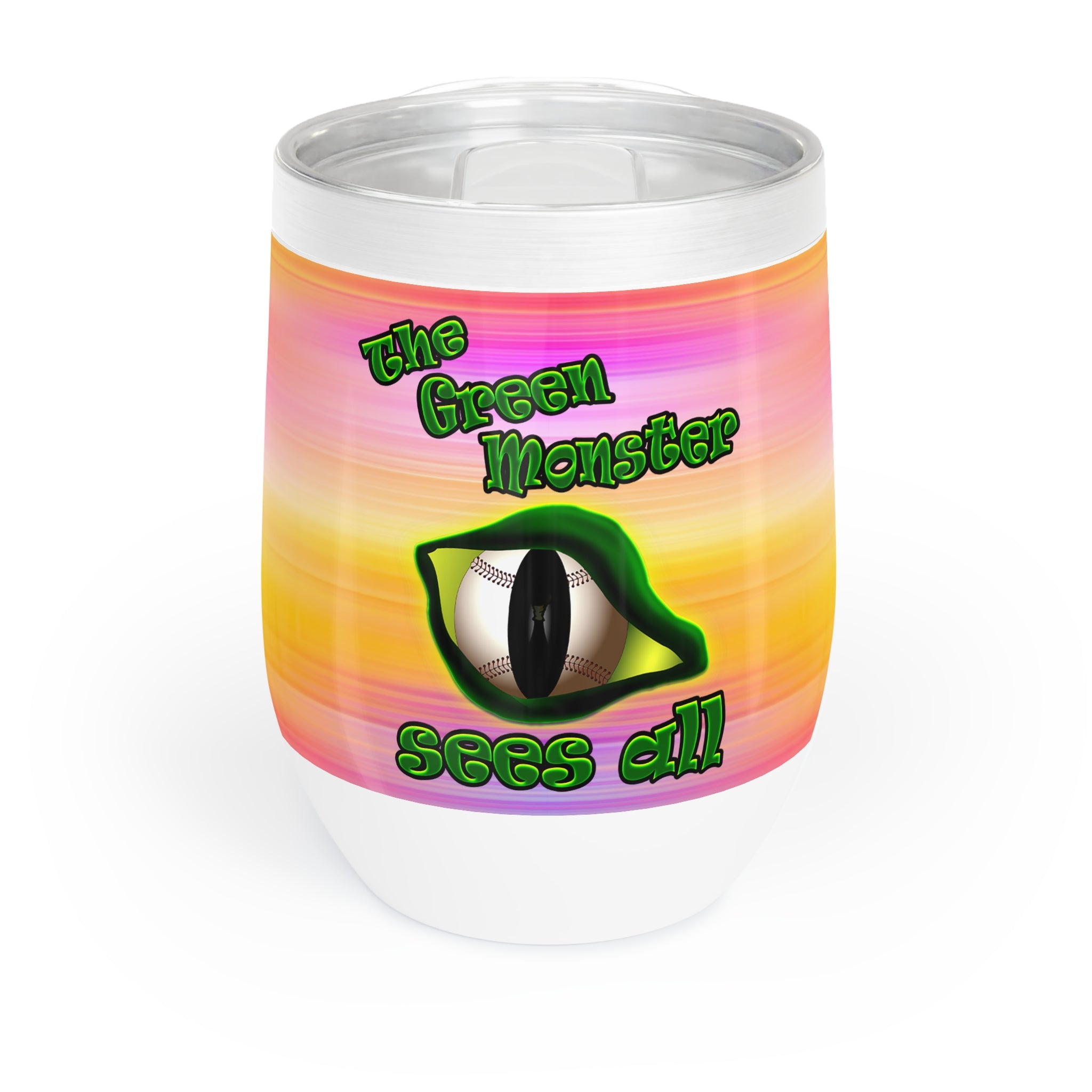 green monster - Chill Wine Tumbler (color blur)