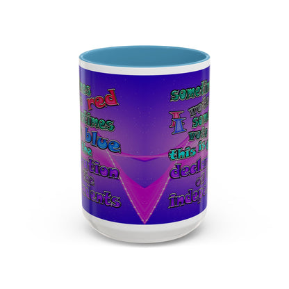 declaration of the independents - Accent Mug (purple-pink wave)