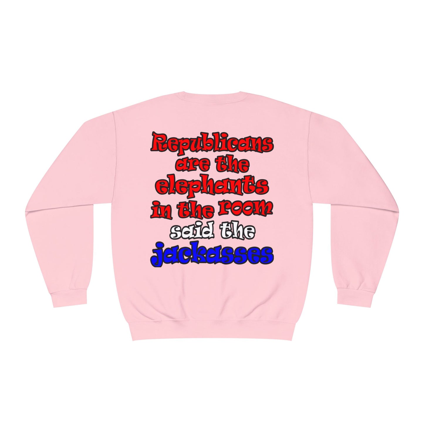 donkeys and elephants - Unisex NuBlend® Crewneck Sweatshirt
