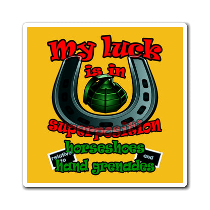my luck - Magnets - (yellow)
