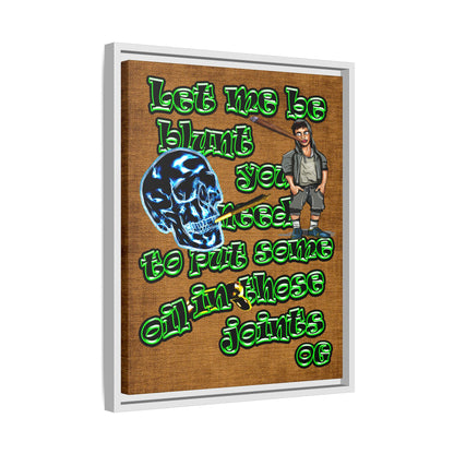og - framed canvas art (brown papyrus)