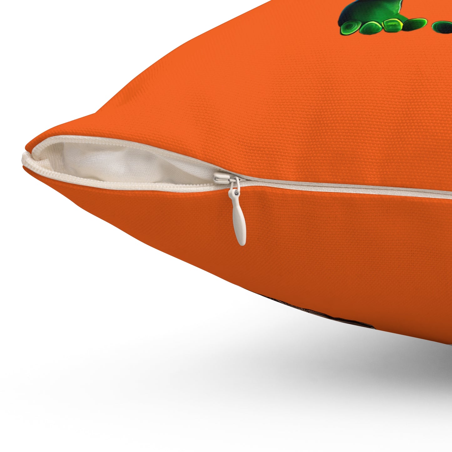 I don't care that your grey - Spun Polyester Square Pillow - (orange)