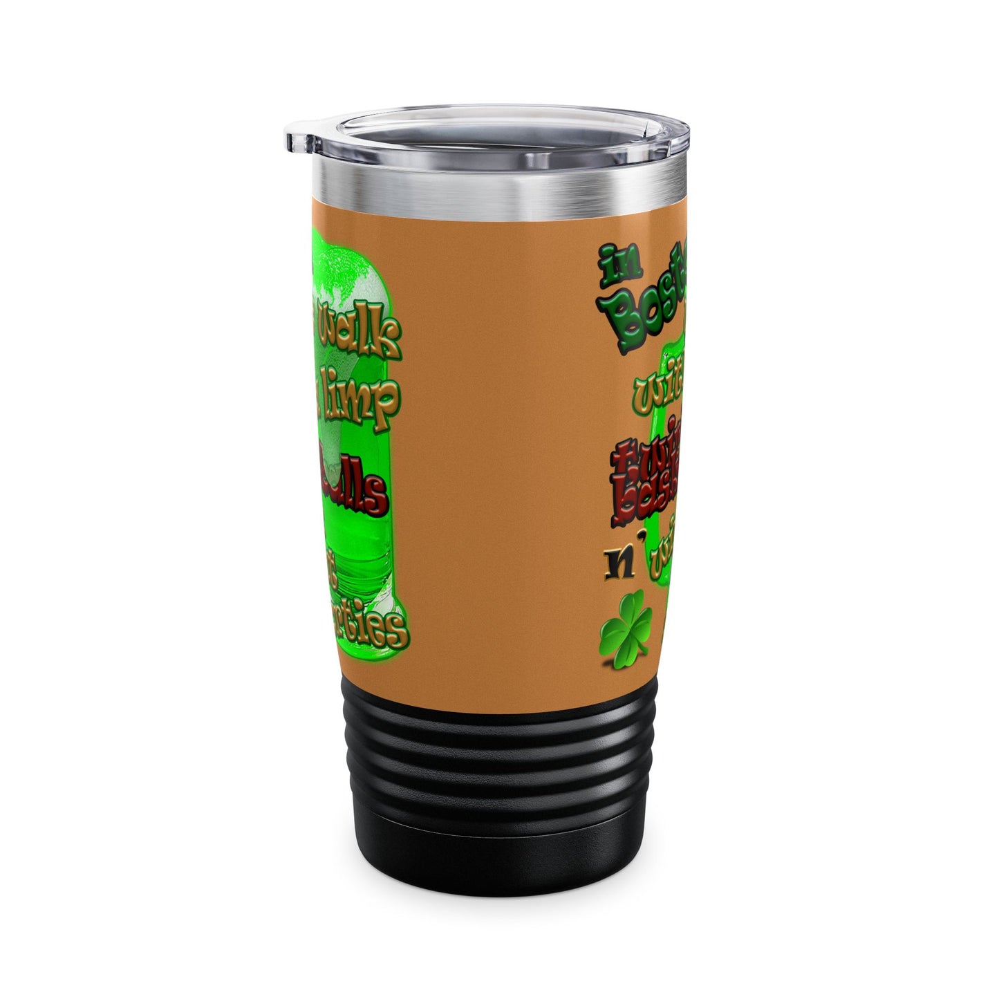 celtics logo - Ringneck Tumbler, 20oz (light brown)