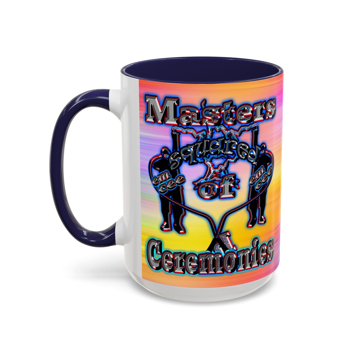 em cee squared - Accent Mug (color blur)