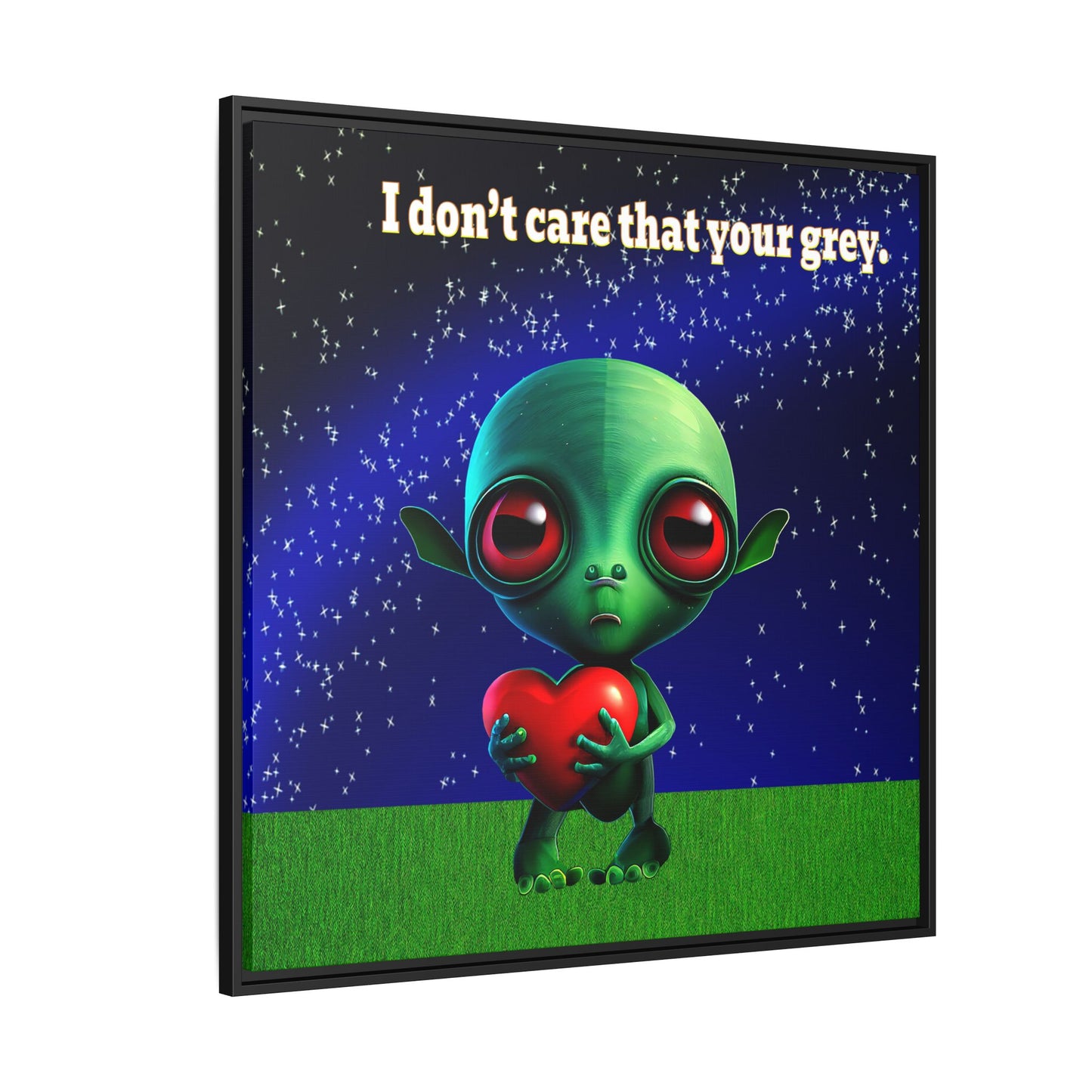 I don't care that your grey - framed canvas art ('snoops' background)