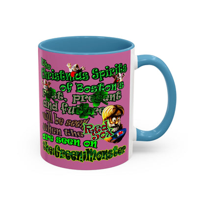 christmas spirits of boston - Accent Mug (light pink)