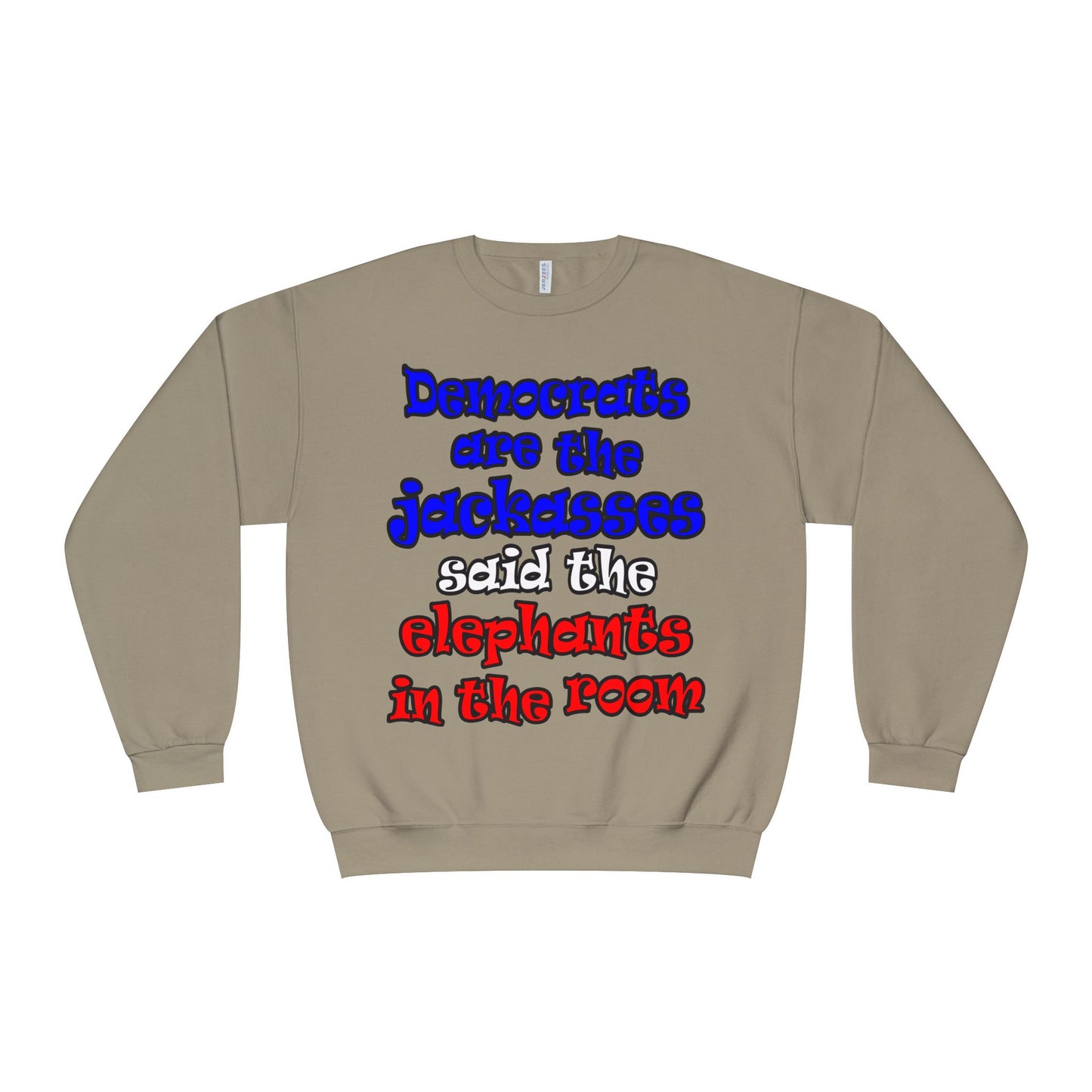 donkeys and elephants - Unisex NuBlend® Crewneck Sweatshirt