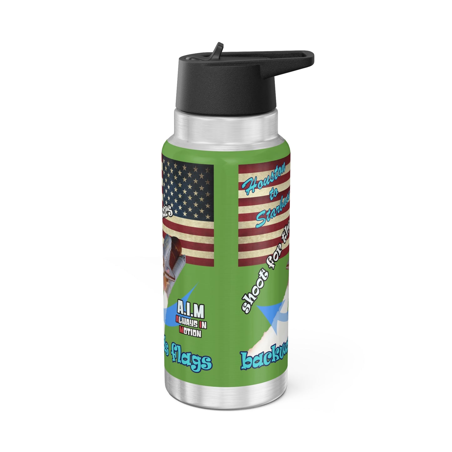 shoot for the stars - Gator Tumbler, 32oz (green)