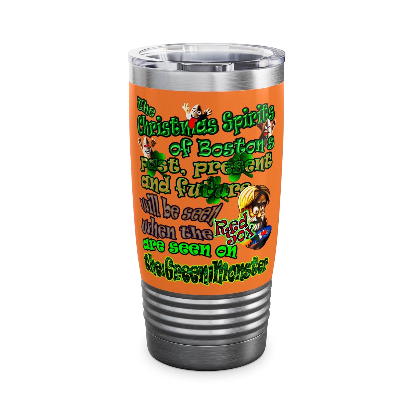 christmas spirits of boston - Ringneck Tumbler, 20oz (crusta)