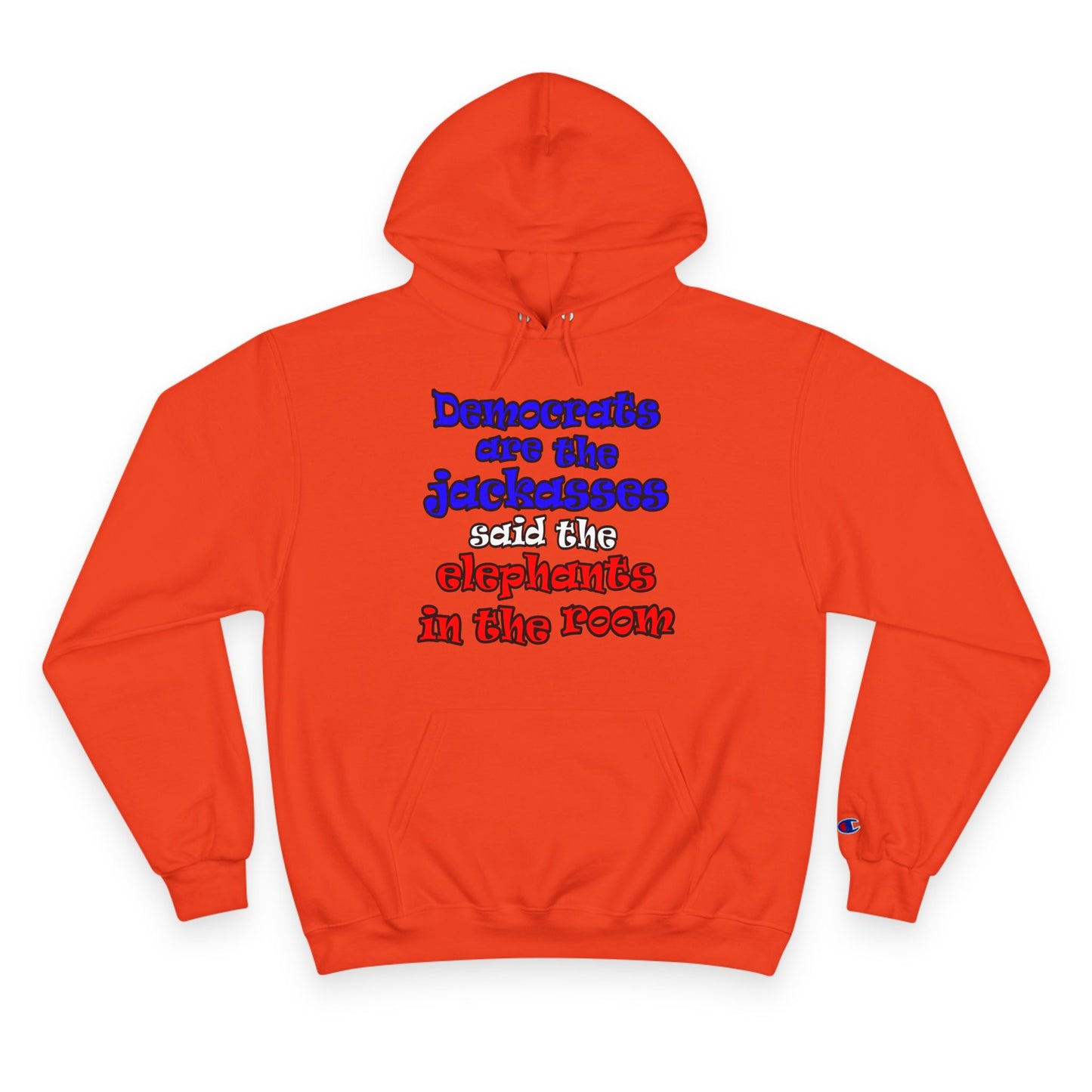 donkeys and elephants - Champion Hoodie