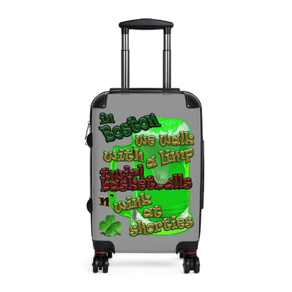 celtics logo - Suitcase (grey)
