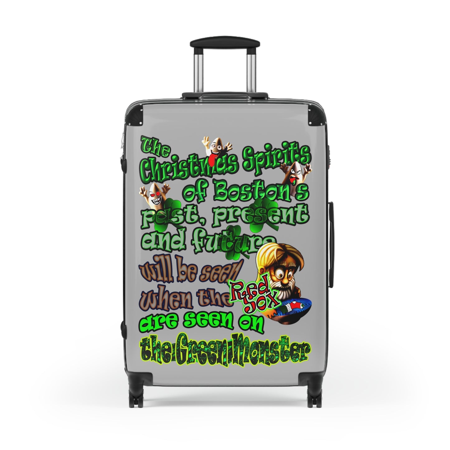 christmas spirits of boston - Suitcase (light grey)