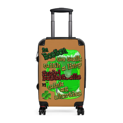 celtics logo - Suitcase (light brown)