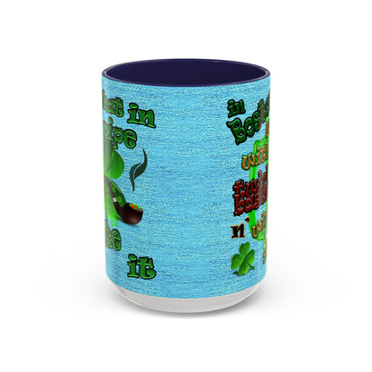 celtics logo - Accent Mug (faded blue)