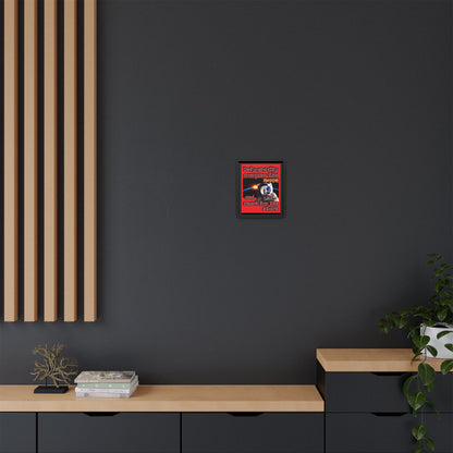 defy conquer reach - framed canvas art (red)