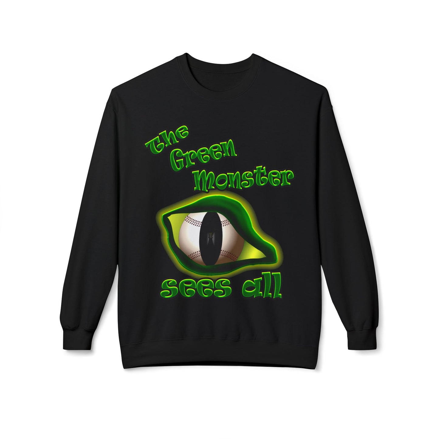 green monster - Unisex Midweight Softstyle Fleece Crewneck Sweatshirt