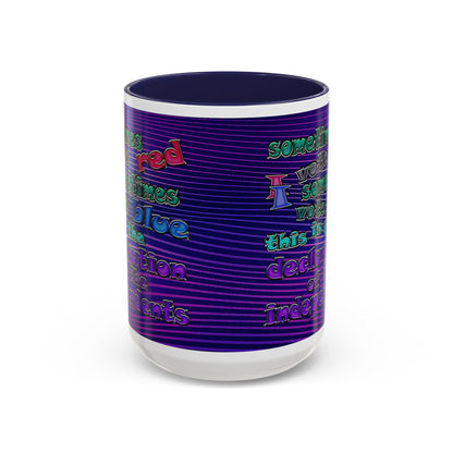 declaration of the independents - Accent Mug (purple wave)