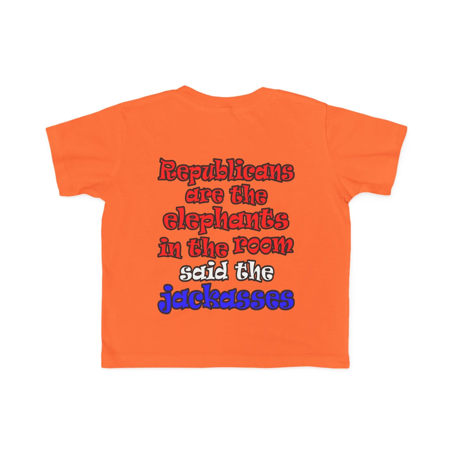 donkeys and elephants - Toddler's Fine Jersey Tee