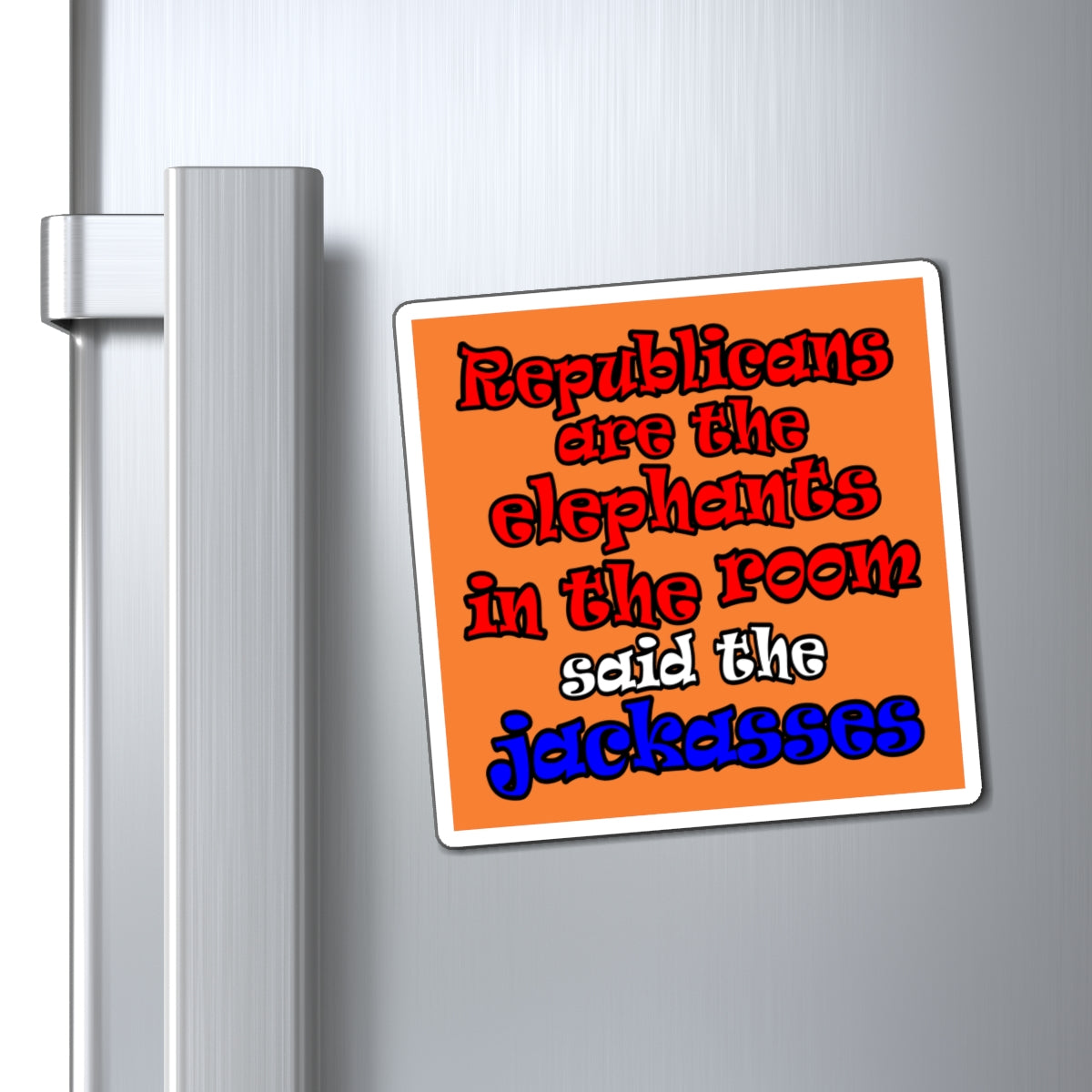 donkeys and elephants - Magnets - (crusta)