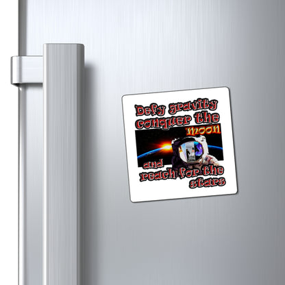 defy conquer reach - Magnets - (white)