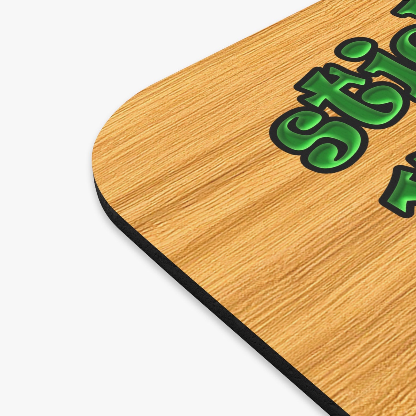 stick that in your pipe and smoke it - Mouse Pad (Rectangle) (butterscotch wood finish)