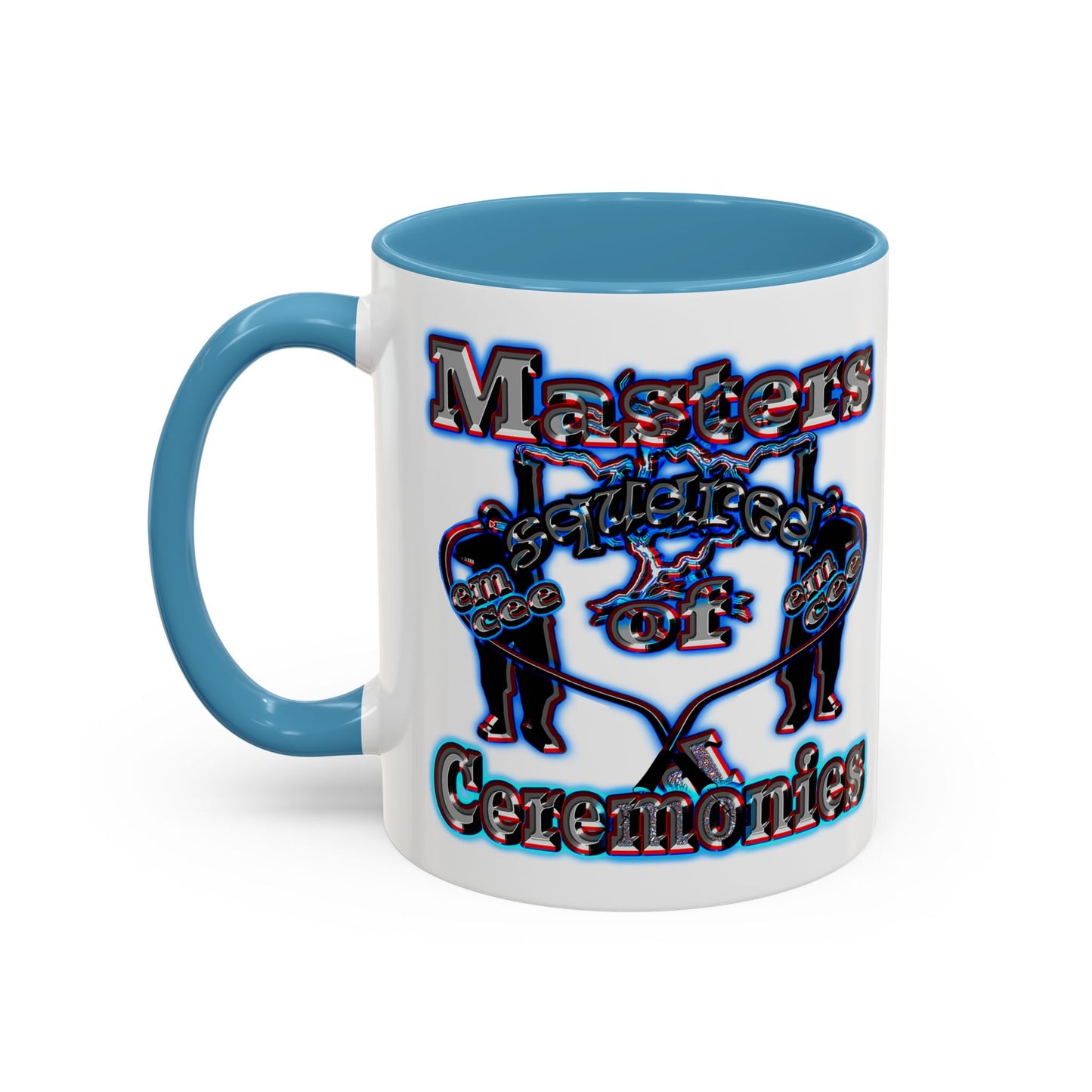 em cee squared - Accent Mug (white)