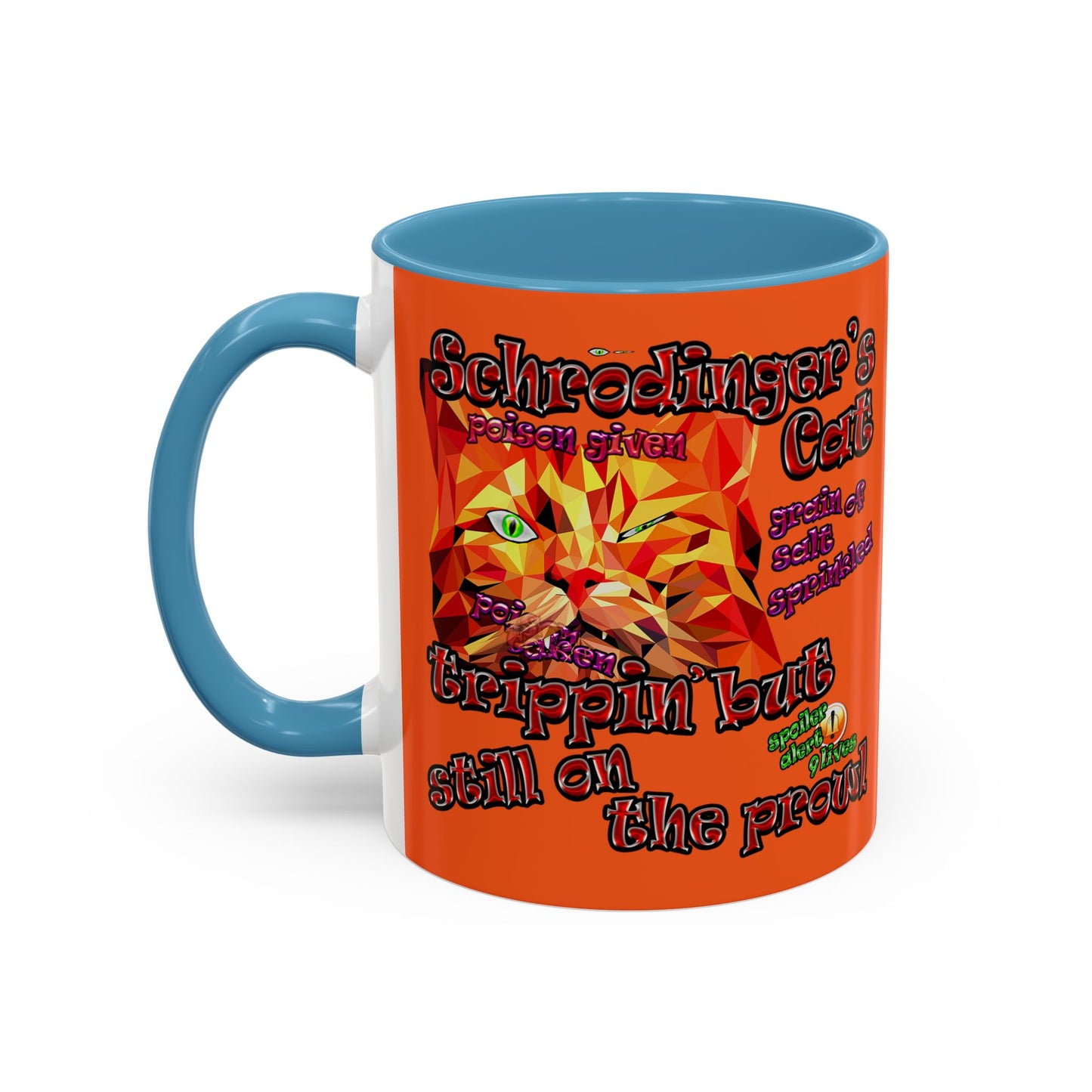 schrodinger's cat - Accent Mug (orange)