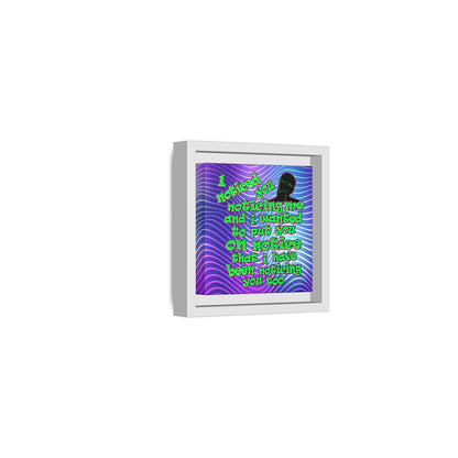 noticed you noticing - framed canvas art (purple wave)