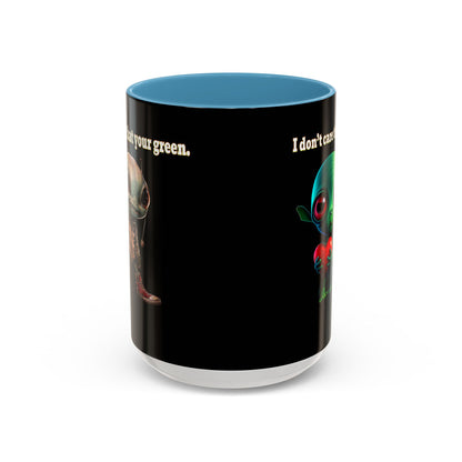 I don't care that your grey - Accent Mug (black)