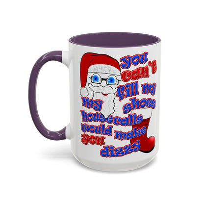 santa's shoes - Accent Mug (white)