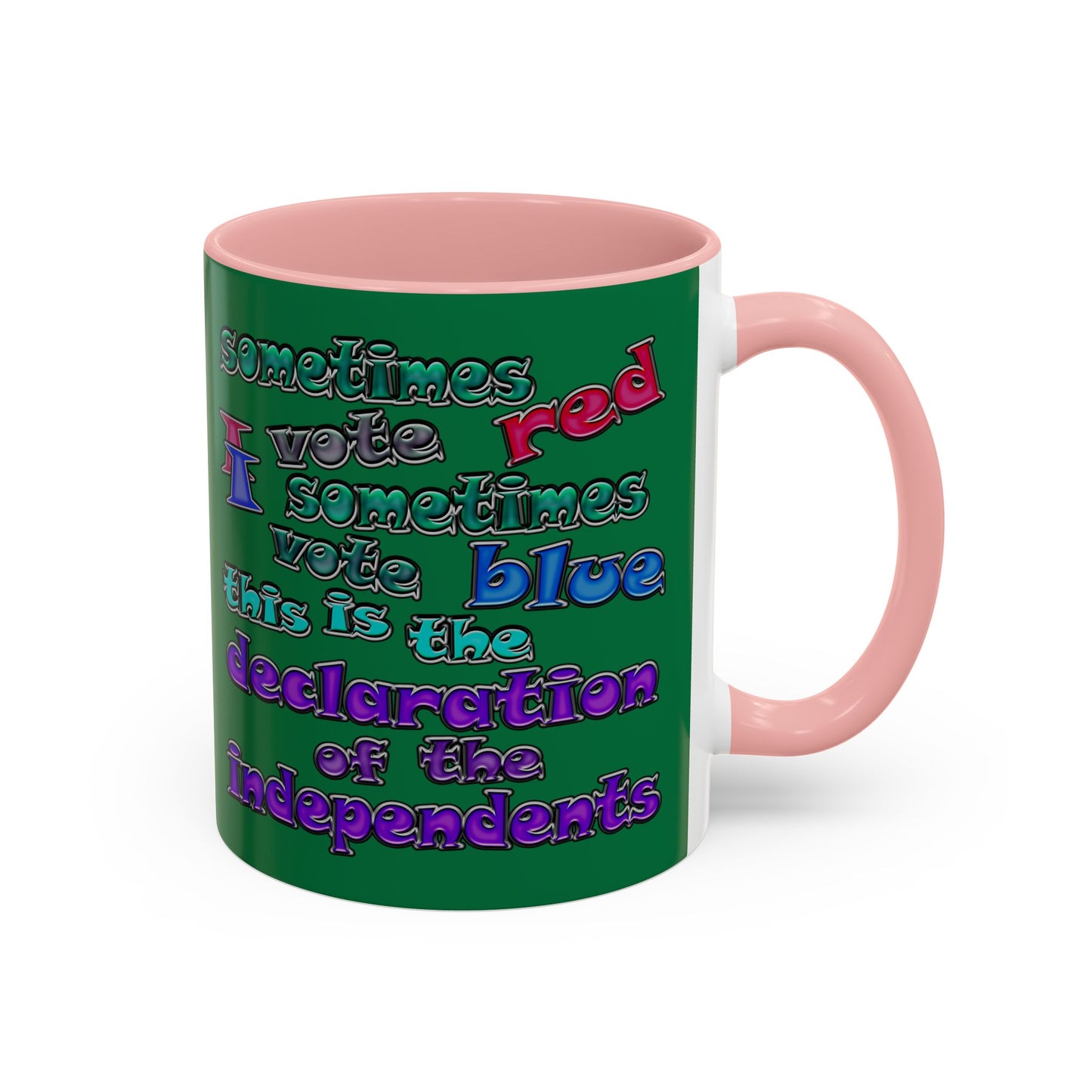 declaration of the independents - Accent Mug (dark green)