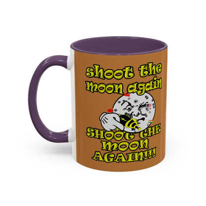 shoot the moon again - Accent Mug (light brown)