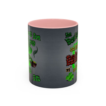 celtics logo - Accent Mug (grey-light grey)