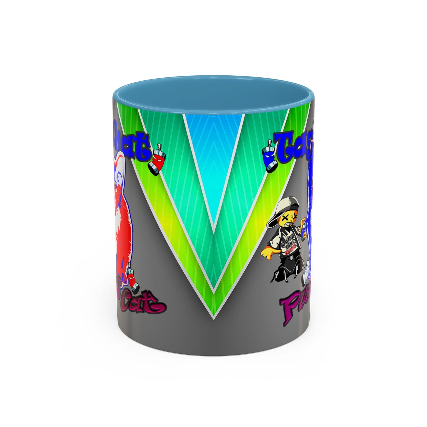 tag that - Accent Mug (rainbow split)