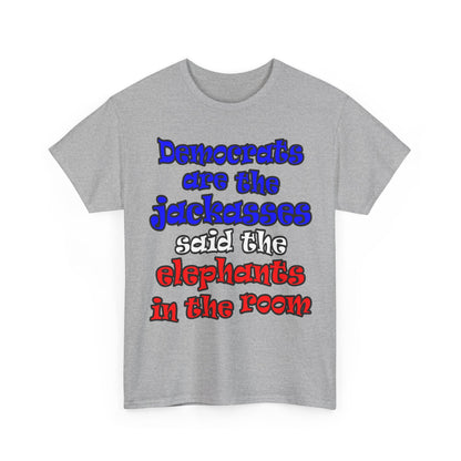donkeys and elephants - Unisex Heavy Cotton Tee