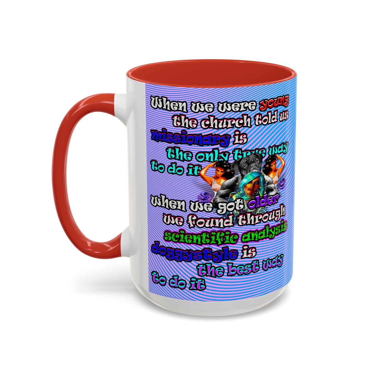 doggystyle - Accent Mug (light blue-purple wave)